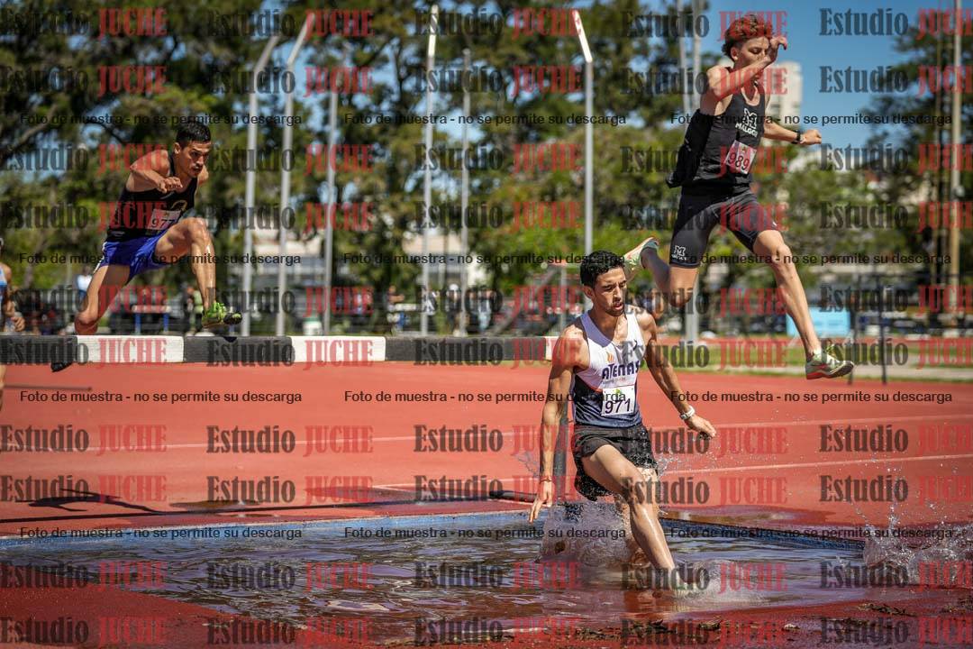 Fotos de los 3000 m con obstáculos de varones
