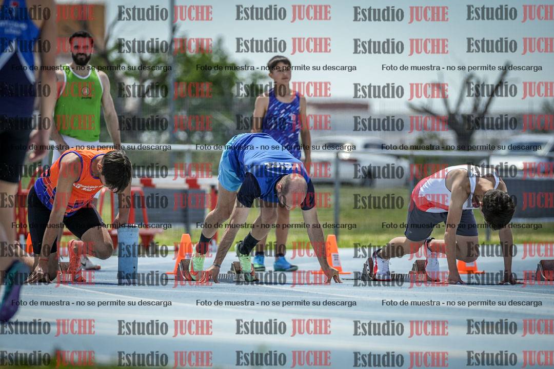 Fotos de los 100 m llanos de varones