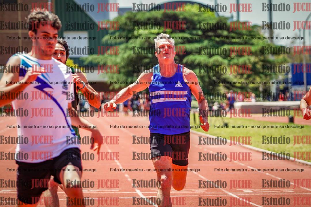 Fotos de los 100 m llanos de varones