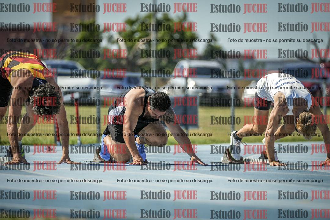 Fotos de los 100 m llanos de varones