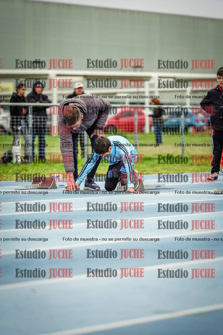 Fotos de los 50 m llanos de varones - U12