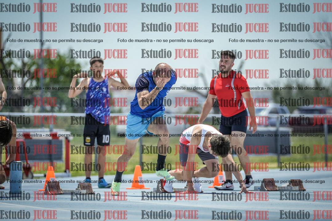 Fotos de los 100 m llanos de varones
