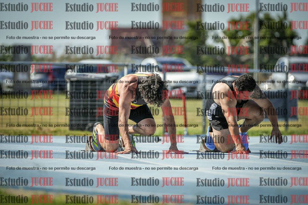 Fotos de los 100 m llanos de varones