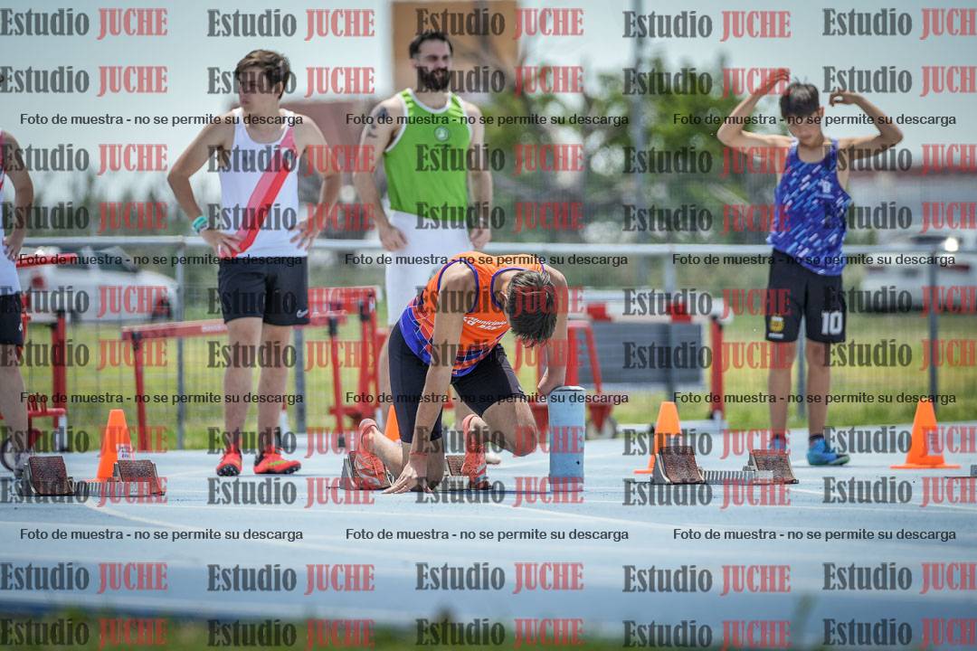 Fotos de los 100 m llanos de varones