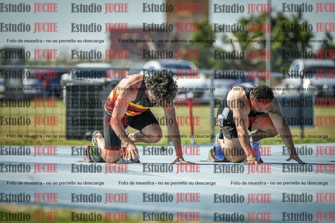 Fotos de los 100 m llanos de varones