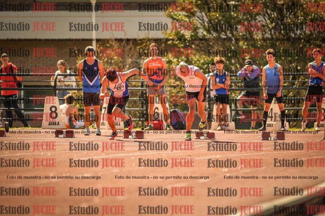 Fotos de los 100 m llanos de varones