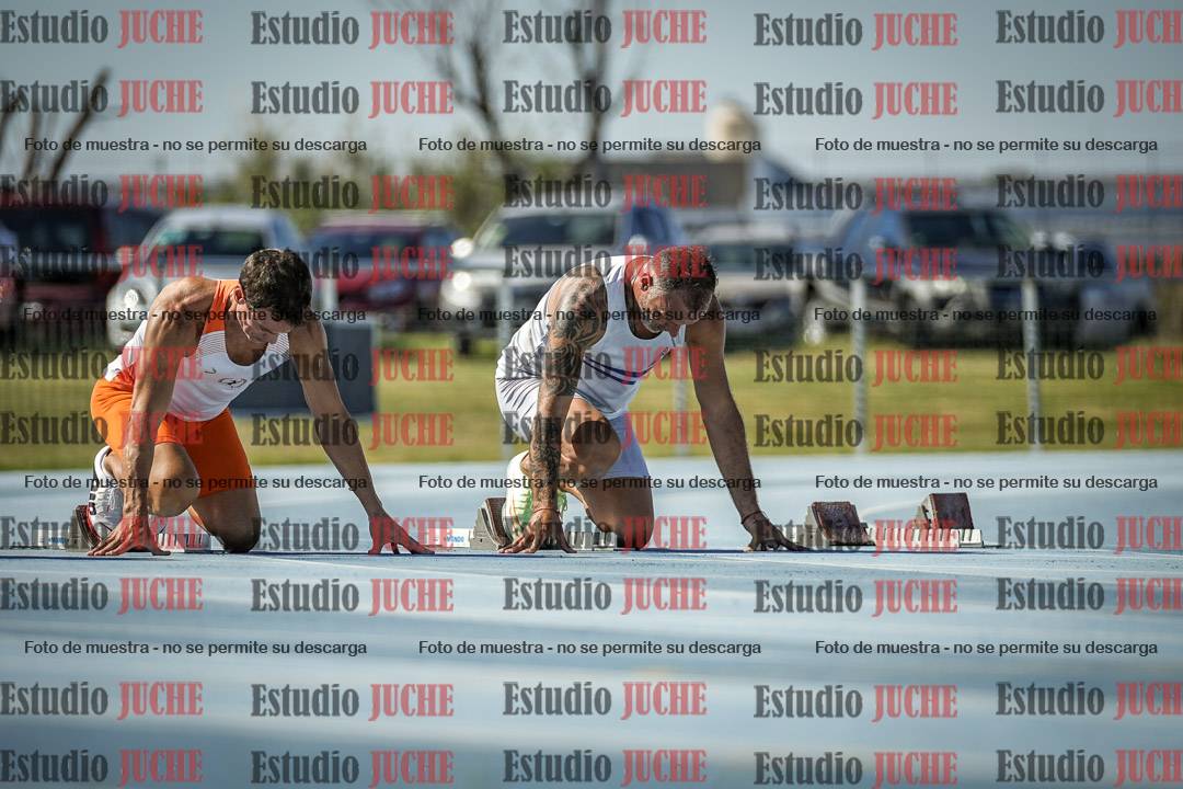 Fotos de los 100 m llanos de varones