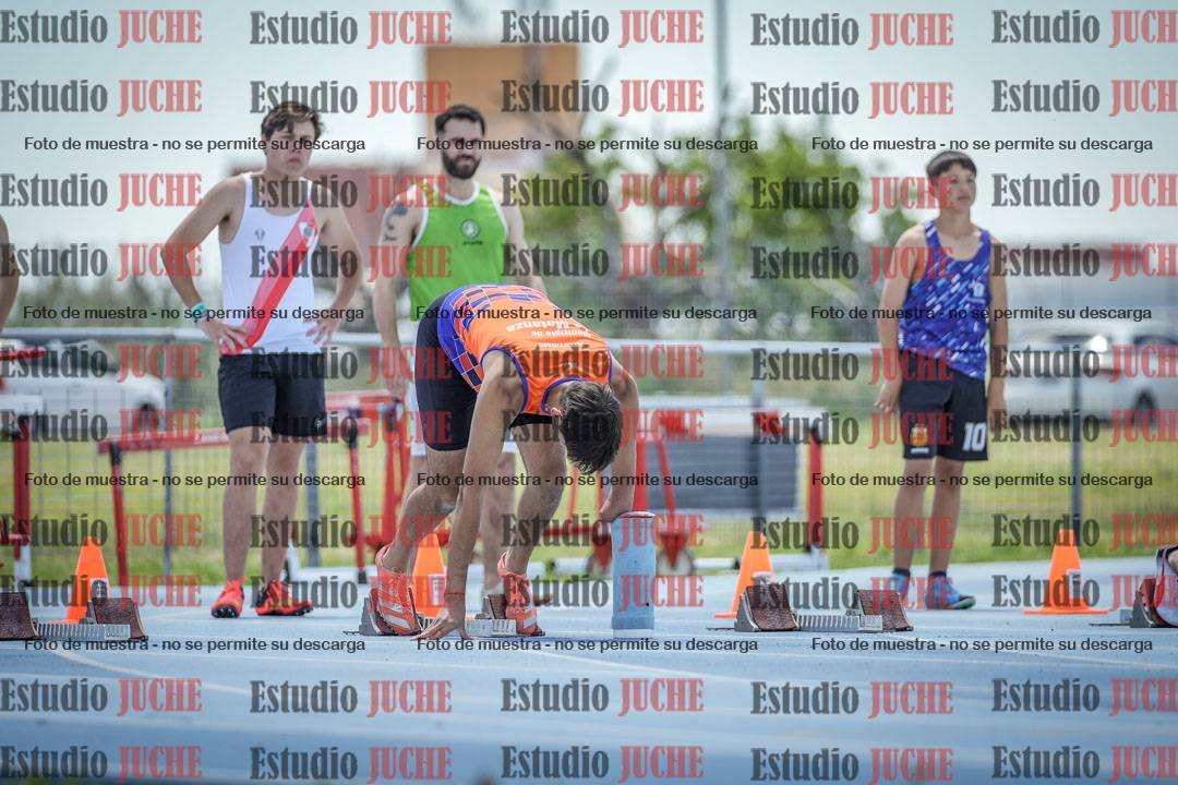 Fotos de los 100 m llanos de varones