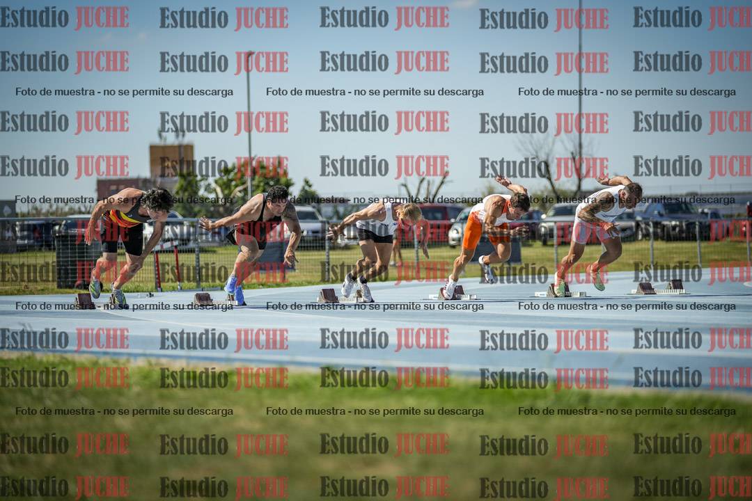 Fotos de los 100 m llanos de varones