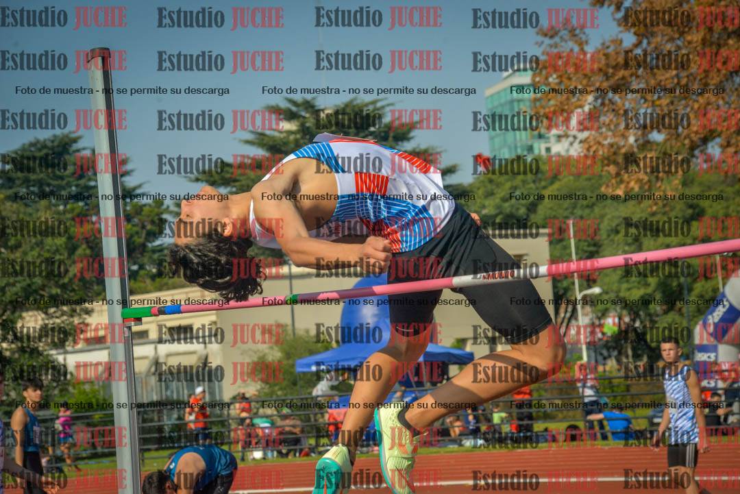 Fotos del salto en alto de varones