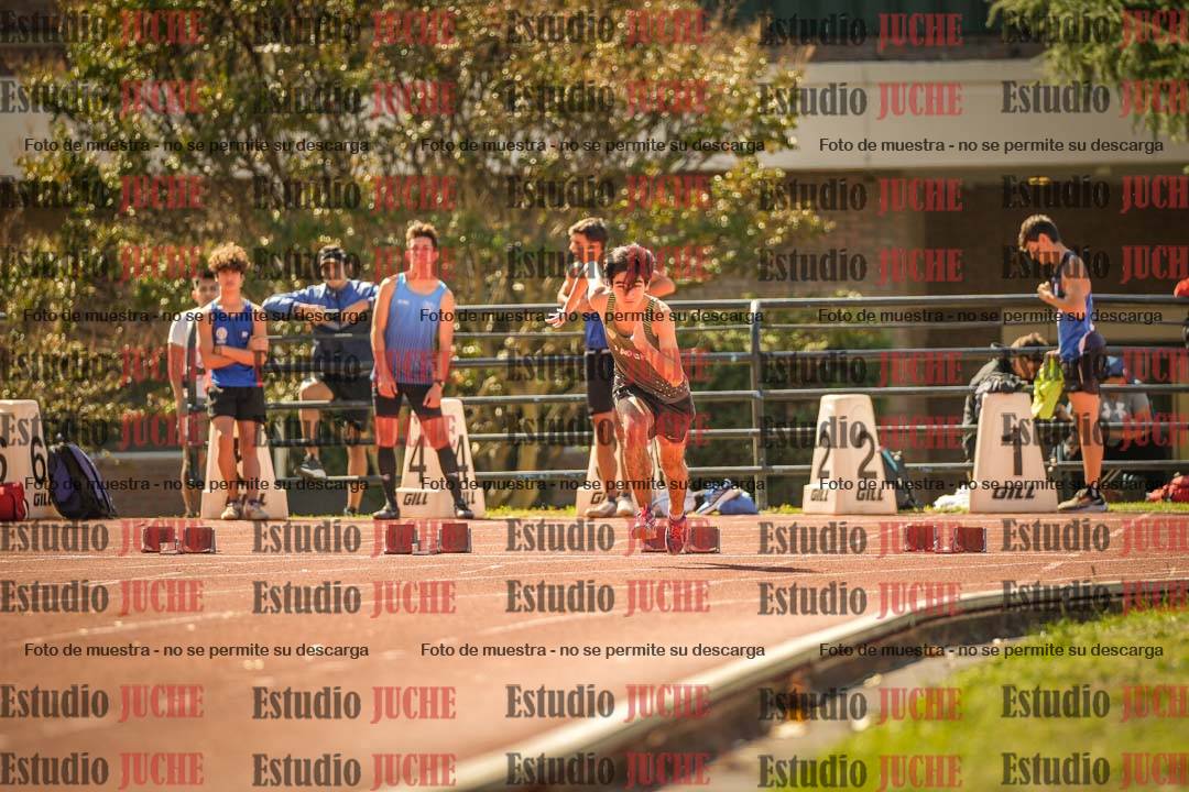 Fotos de los 100 m llanos de varones