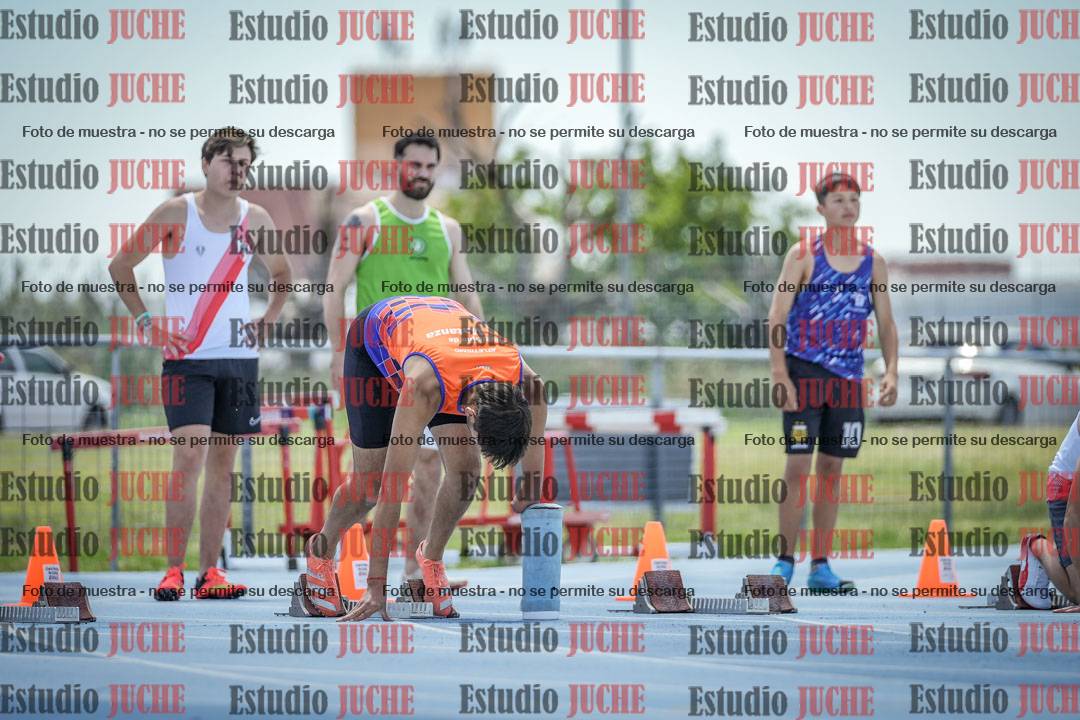 Fotos de los 100 m llanos de varones