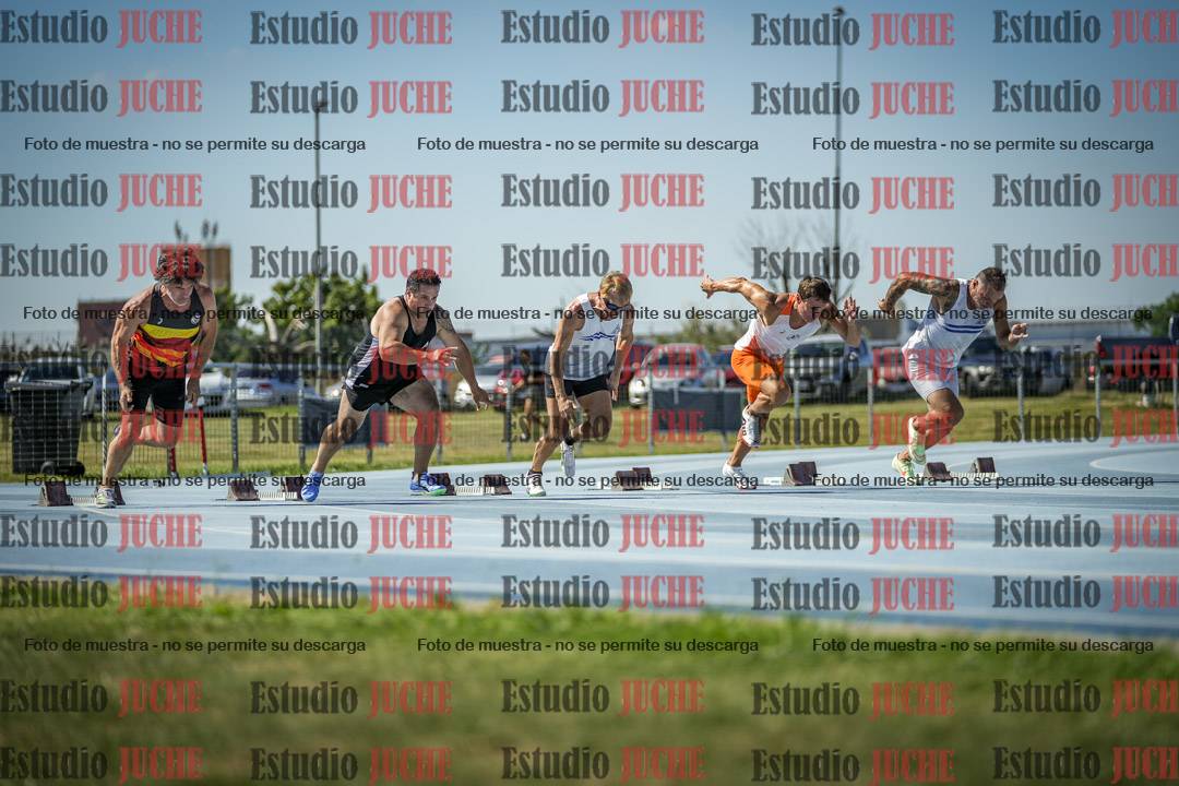Fotos de los 100 m llanos de varones