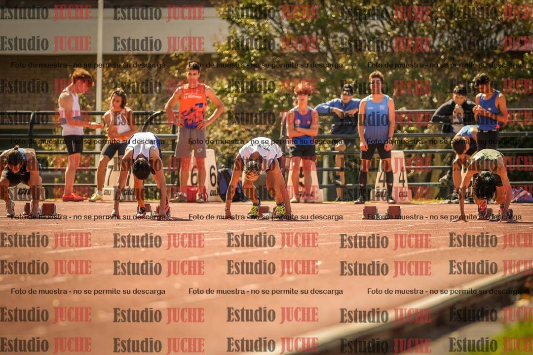Fotos de los 100 m llanos de varones