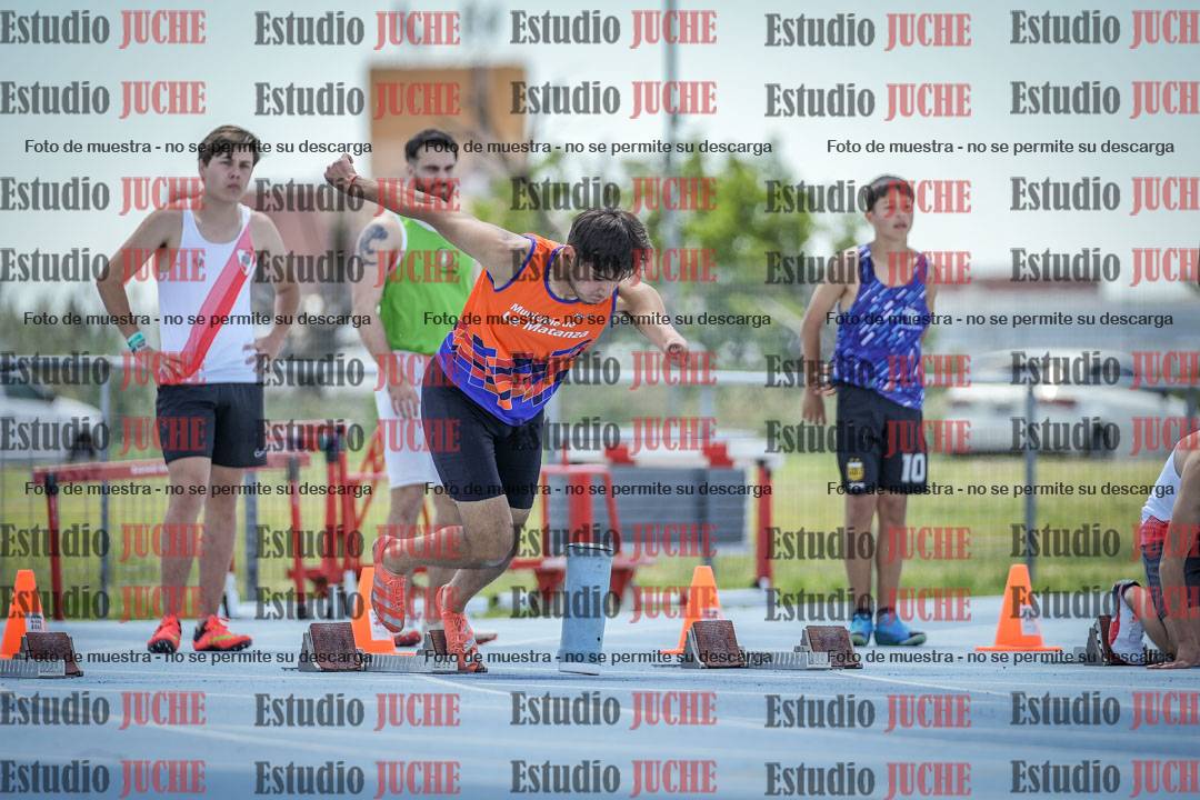 Fotos de los 100 m llanos de varones