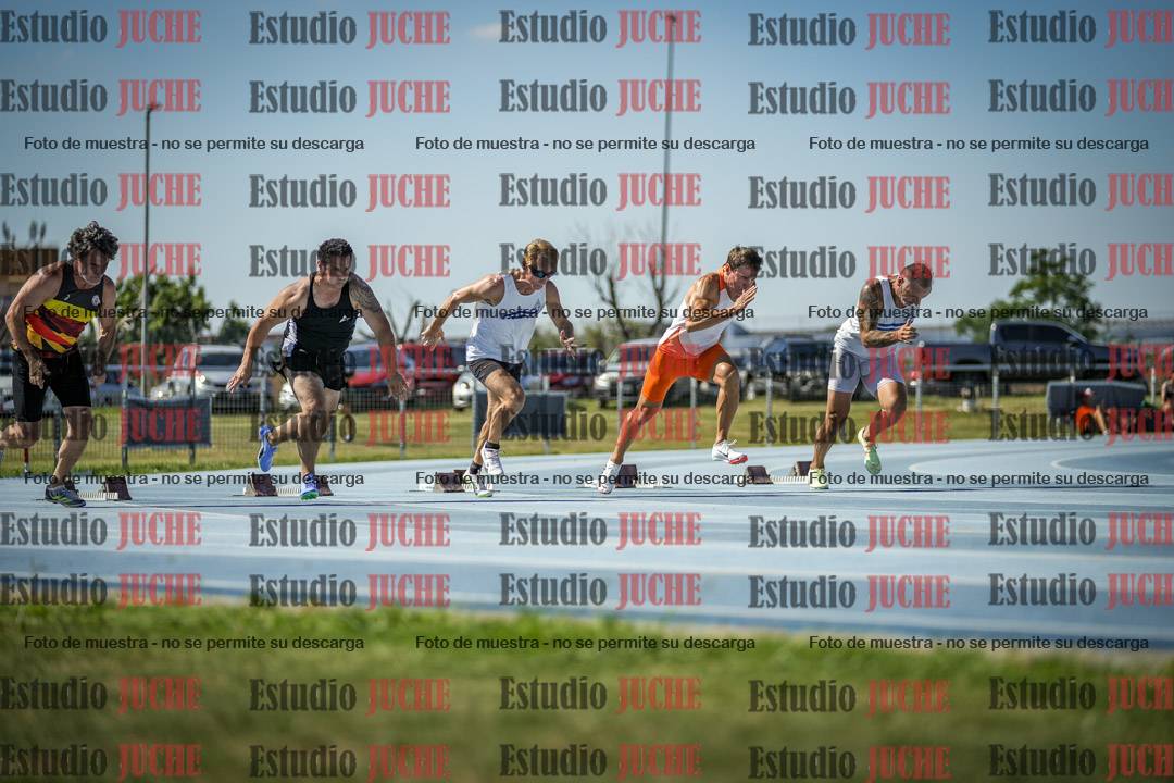 Fotos de los 100 m llanos de varones
