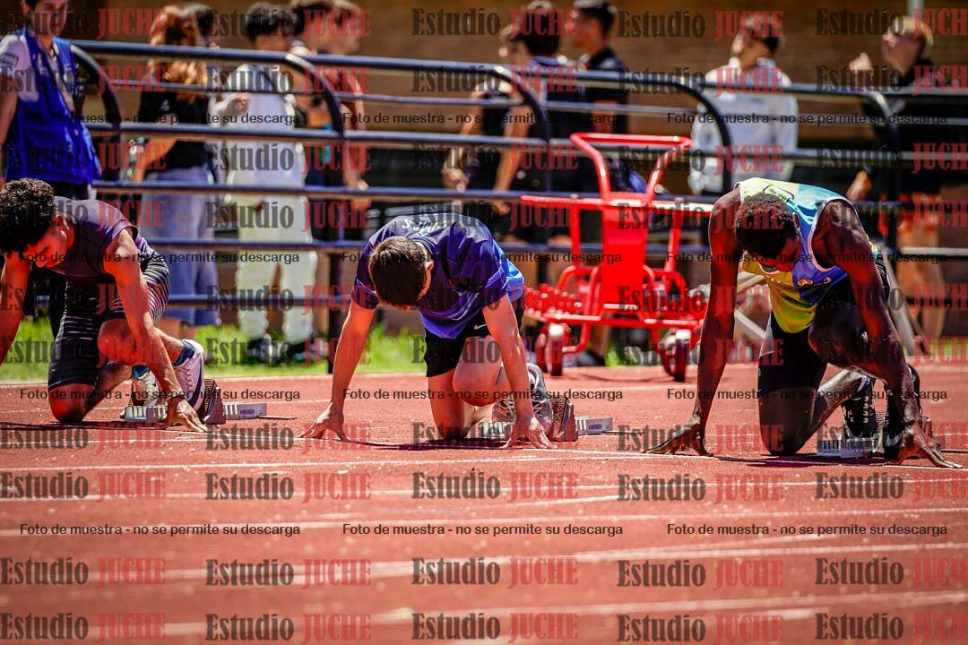 Fotos de los 100 m llanos de varones
