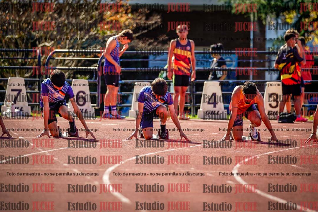 Fotos de los 100 m llanos de varones