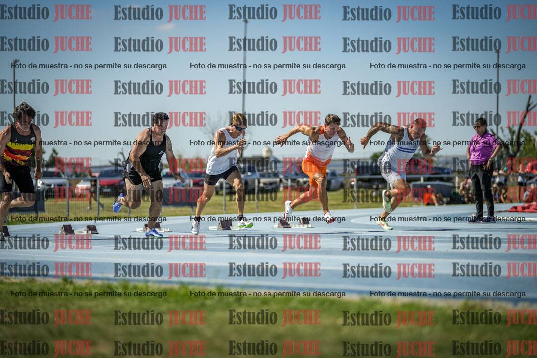 Fotos de los 100 m llanos de varones