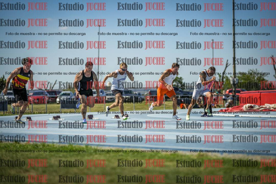 Fotos de los 100 m llanos de varones