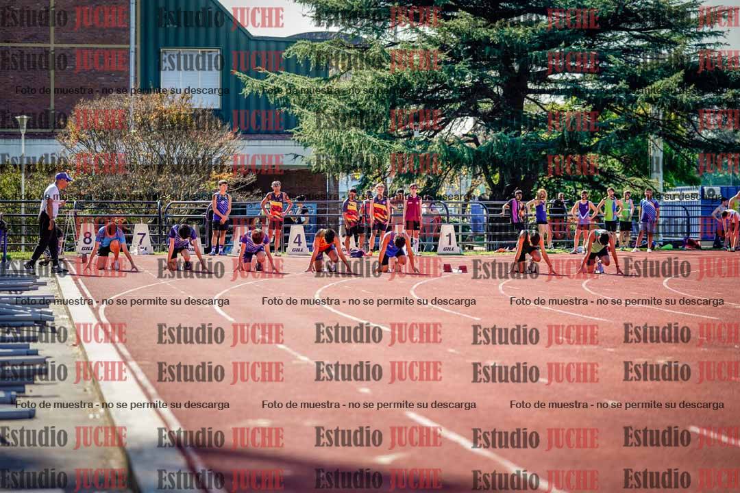 Fotos de los 100 m llanos de varones