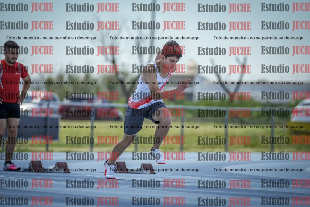 Fotos de los 100 m llanos de varones