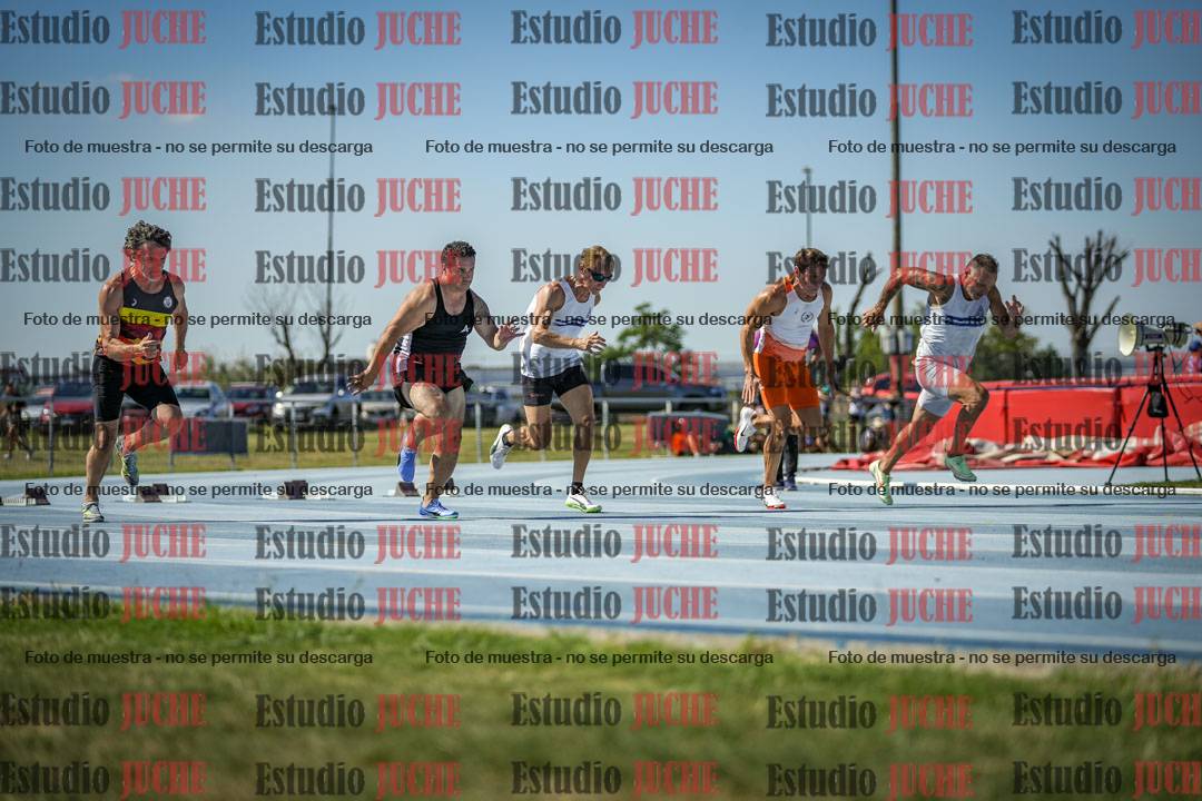 Fotos de los 100 m llanos de varones