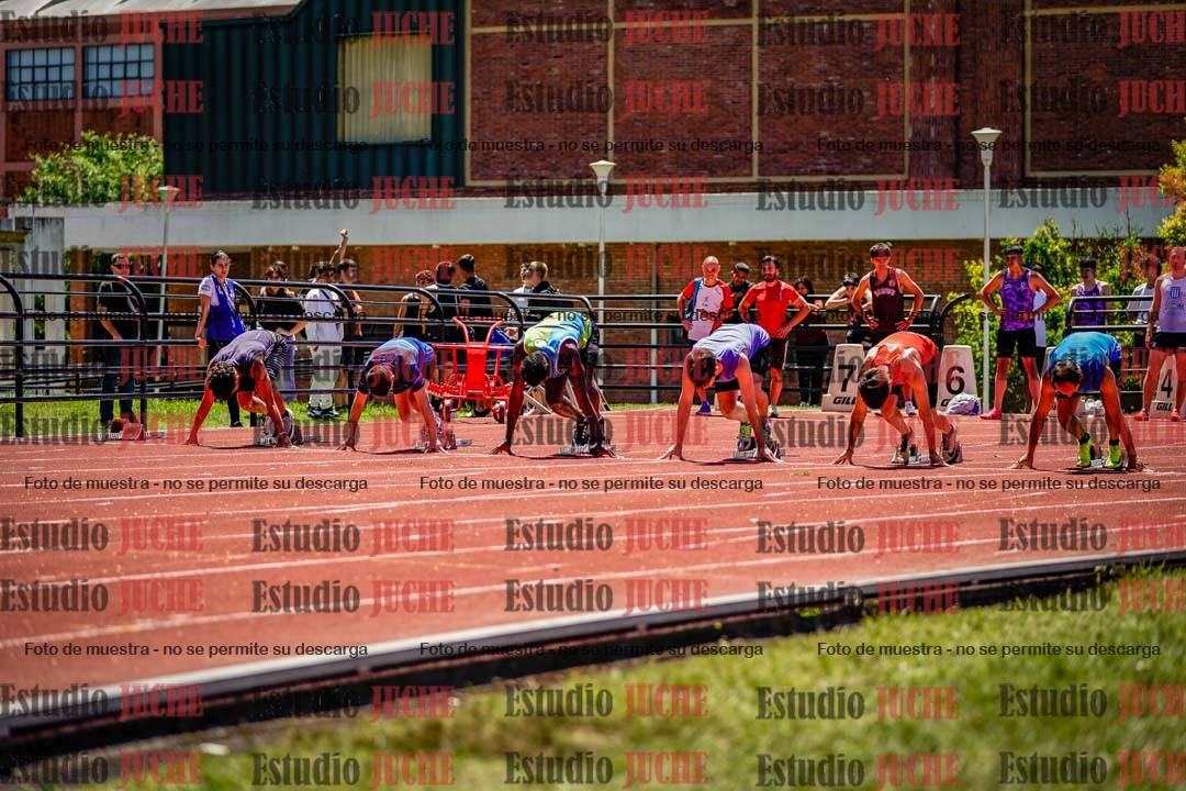Fotos de los 100 m llanos de varones