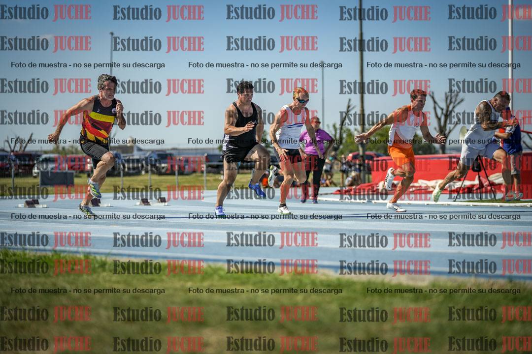 Fotos de los 100 m llanos de varones