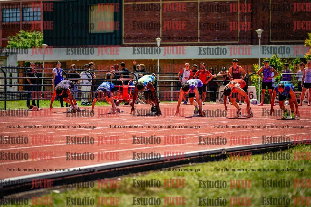 Fotos de los 100 m llanos de varones