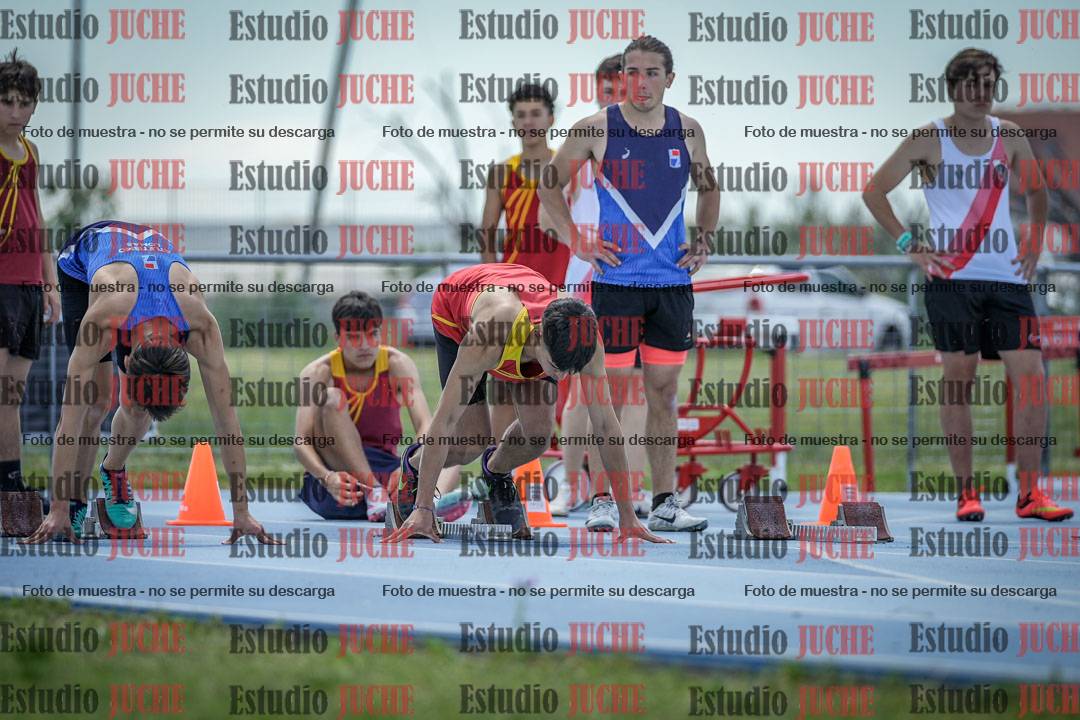 Fotos de los 100 m llanos de varones