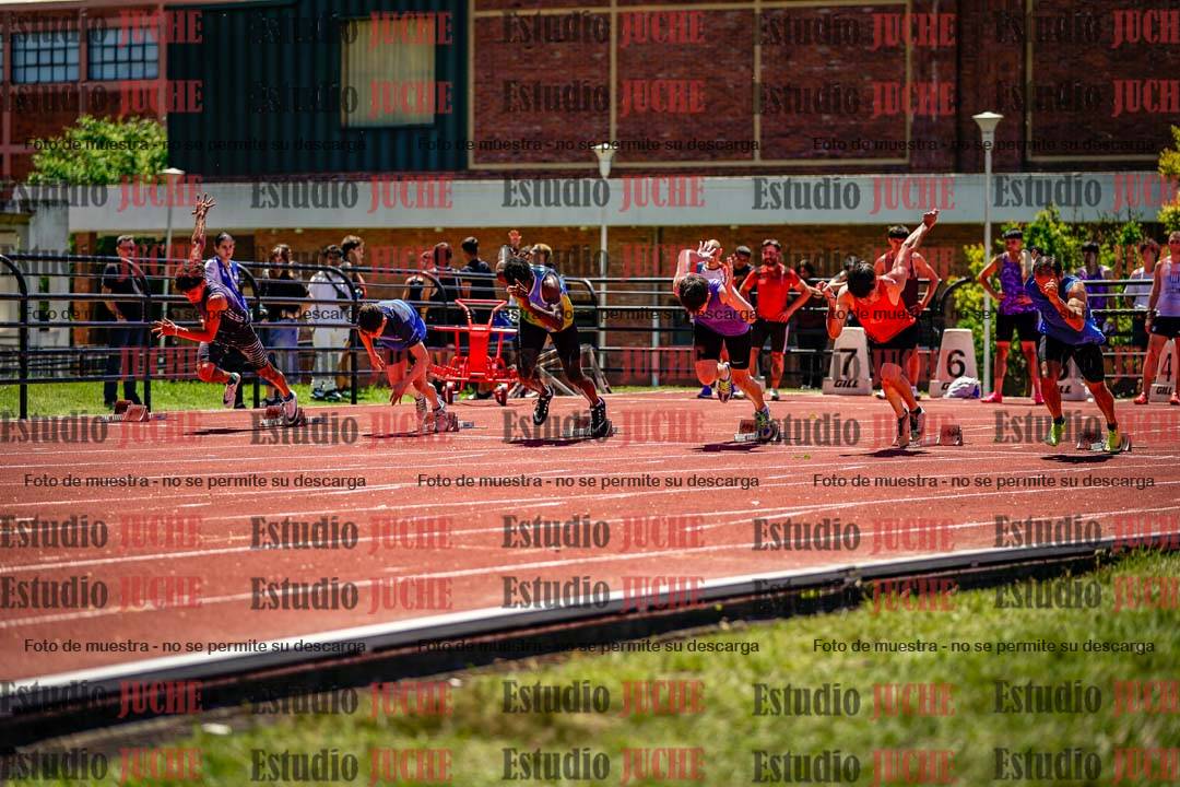 Fotos de los 100 m llanos de varones