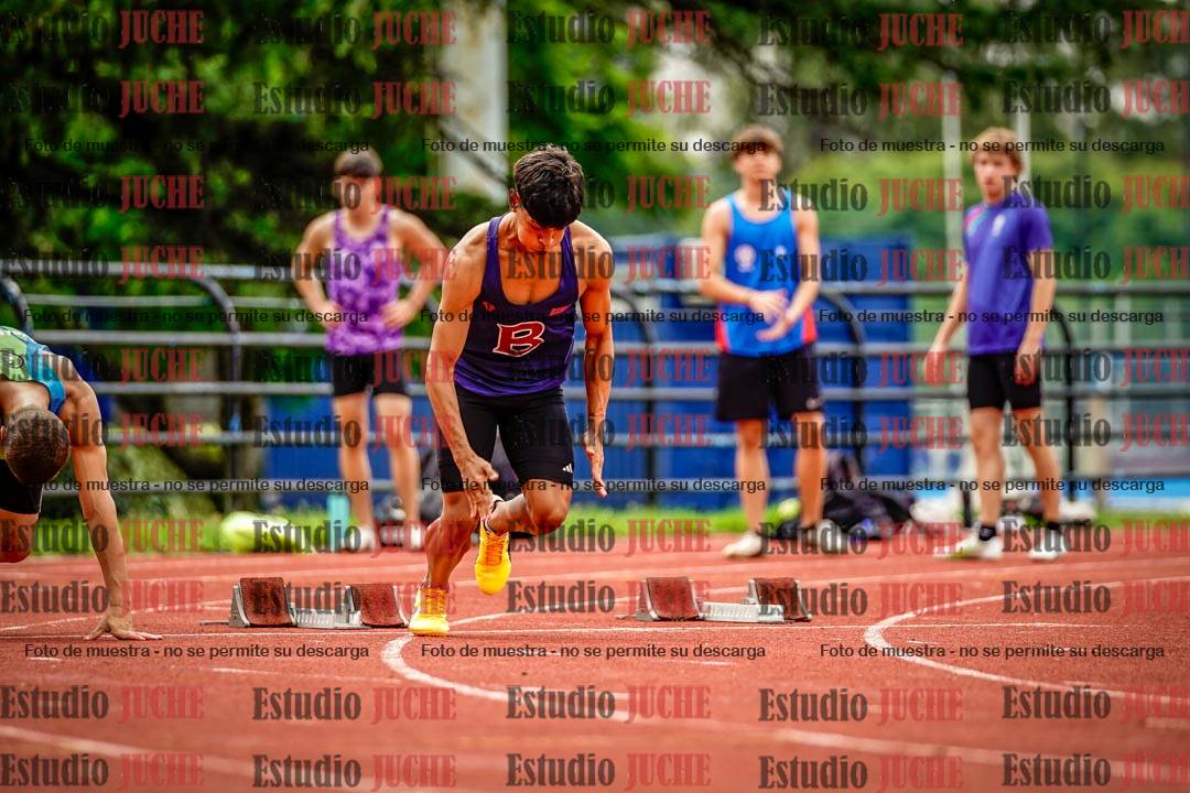 Fotos de los 100 m llanos de varones