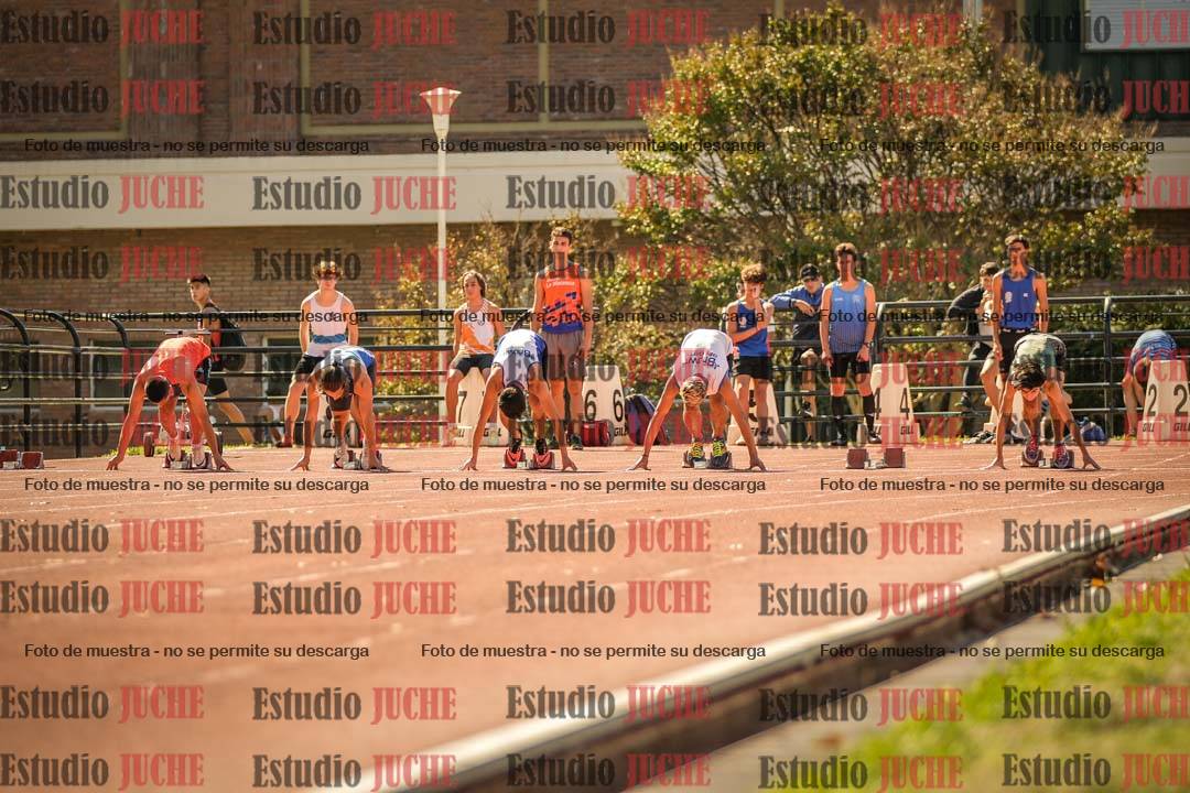Fotos de los 100 m llanos de varones