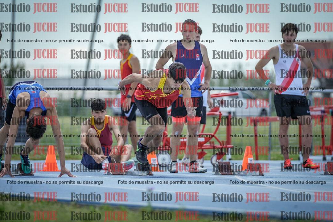 Fotos de los 100 m llanos de varones