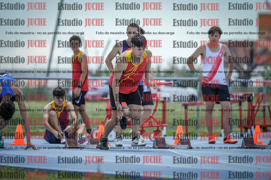 Fotos de los 100 m llanos de varones