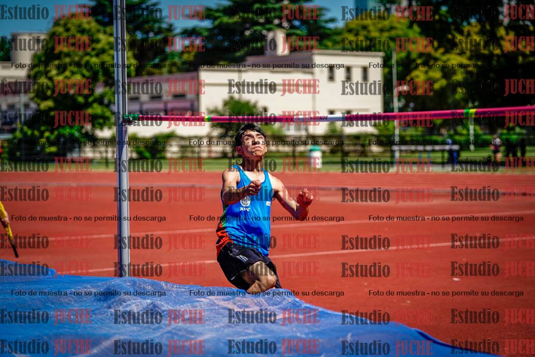Fotos del salto en alto de varones