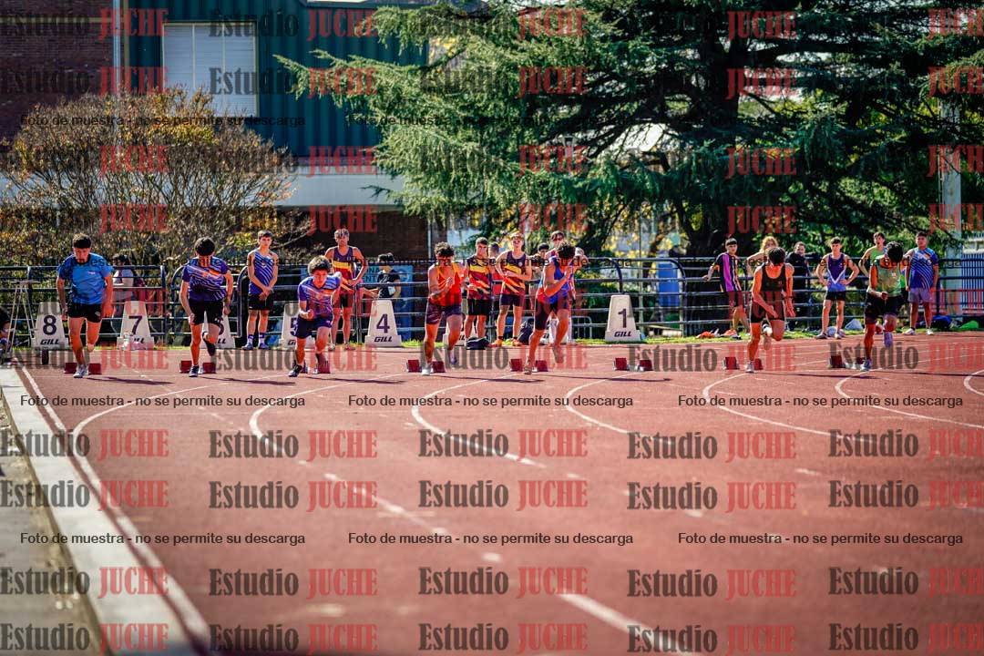 Fotos de los 100 m llanos de varones