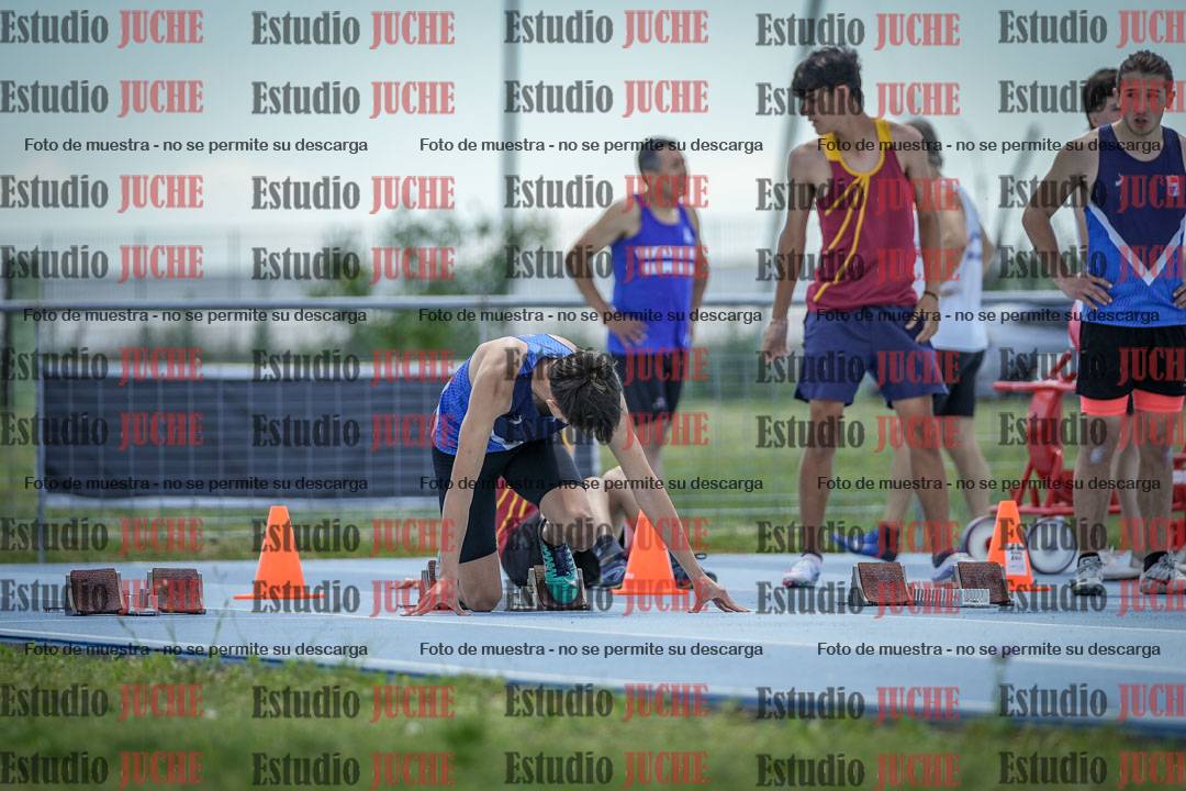 Fotos de los 100 m llanos de varones