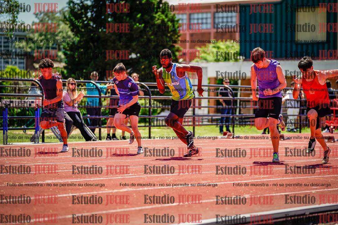 Fotos de los 100 m llanos de varones