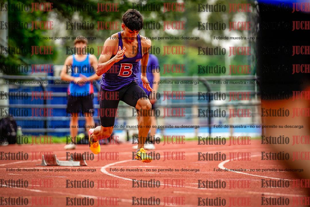 Fotos de los 100 m llanos de varones