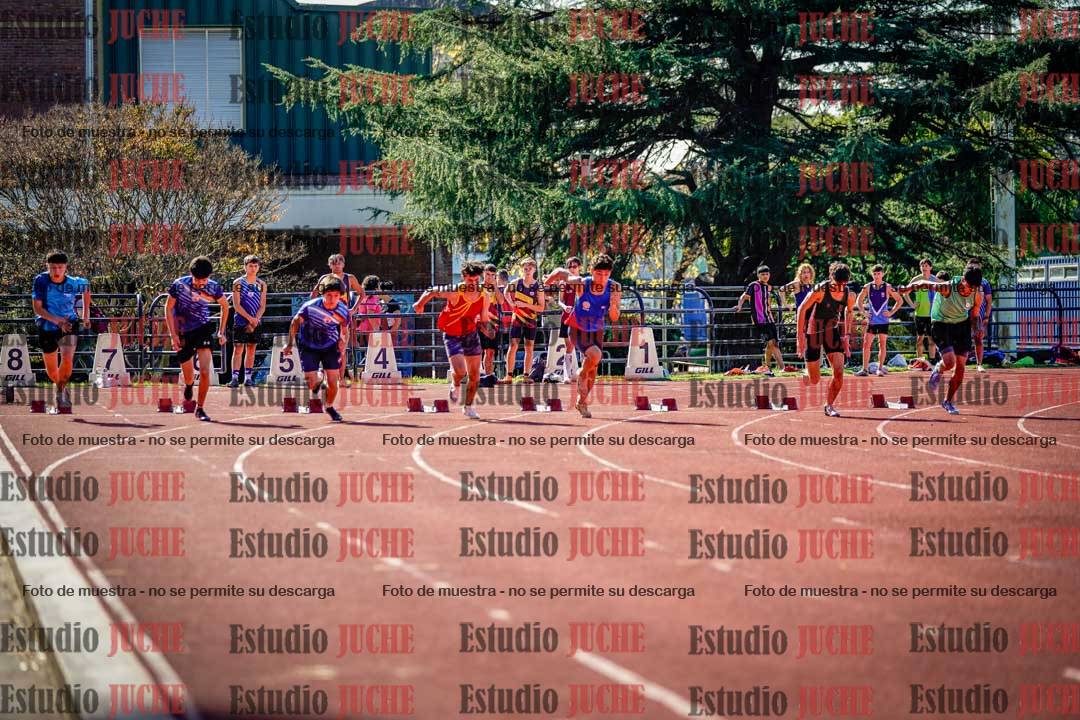 Fotos de los 100 m llanos de varones