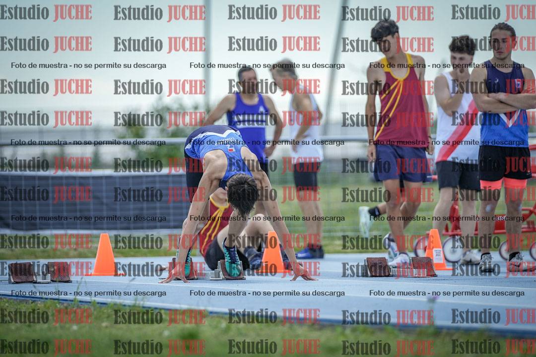 Fotos de los 100 m llanos de varones