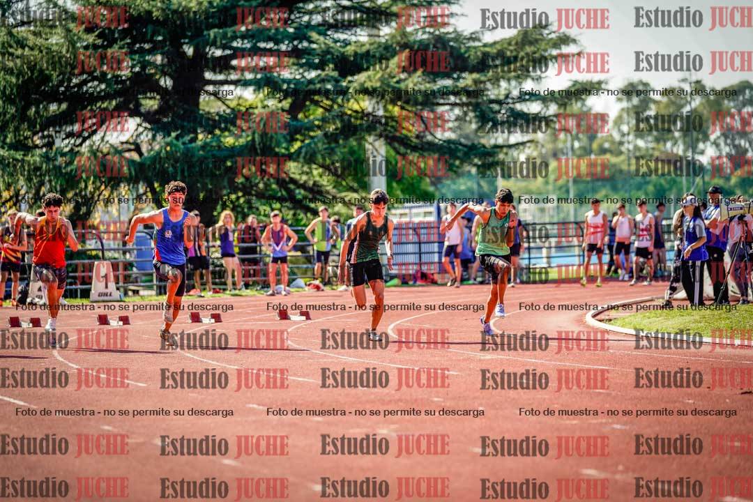 Fotos de los 100 m llanos de varones
