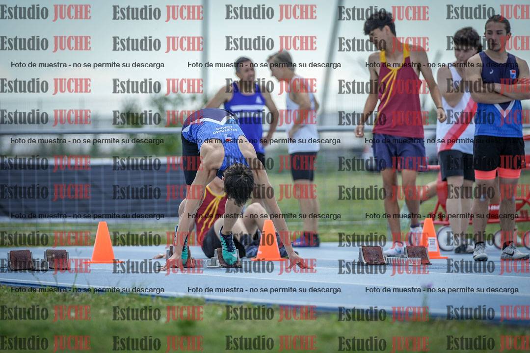 Fotos de los 100 m llanos de varones