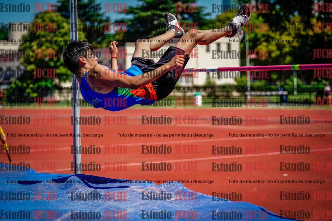 Fotos del salto en alto de varones