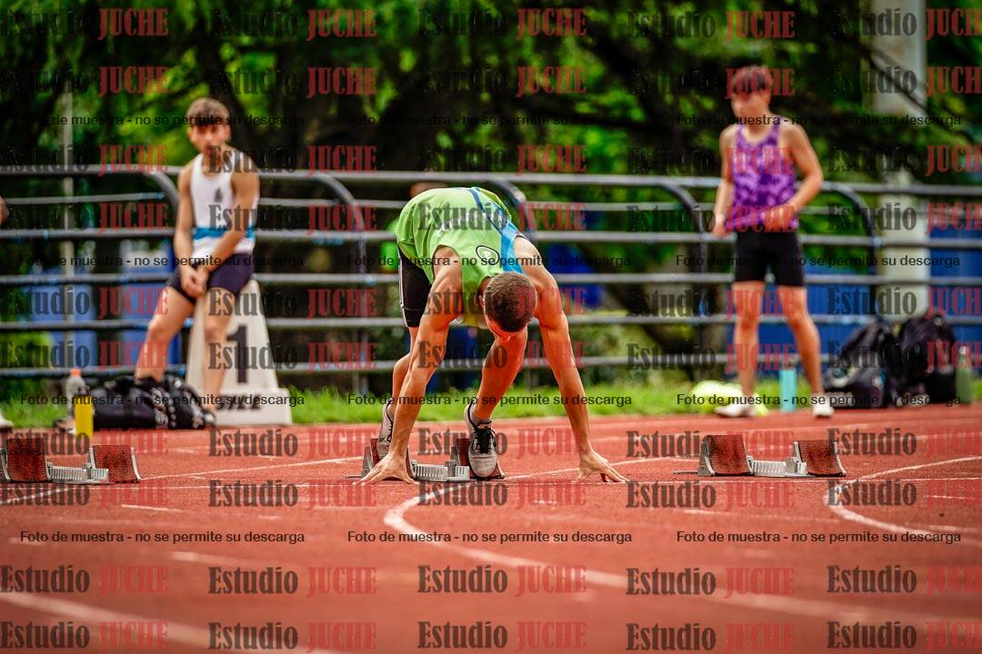 Fotos de los 100 m llanos de varones
