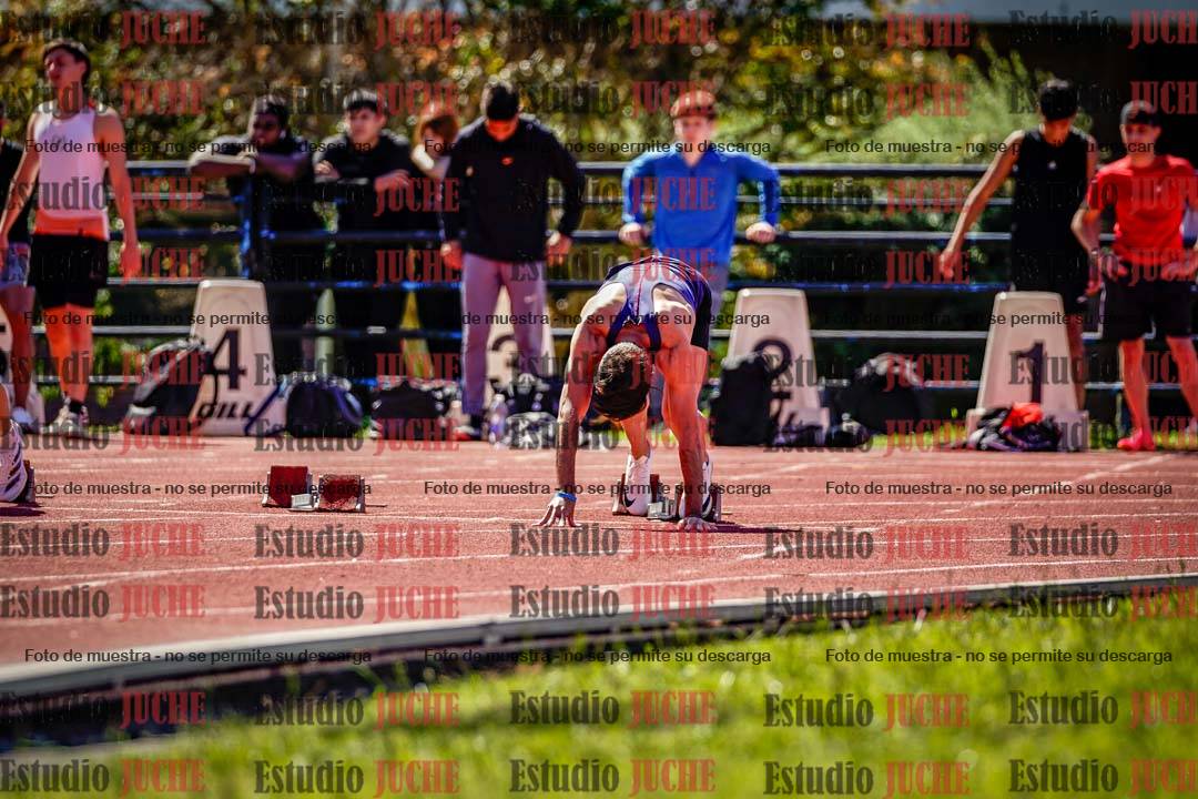 Fotos de los 100 m de varones