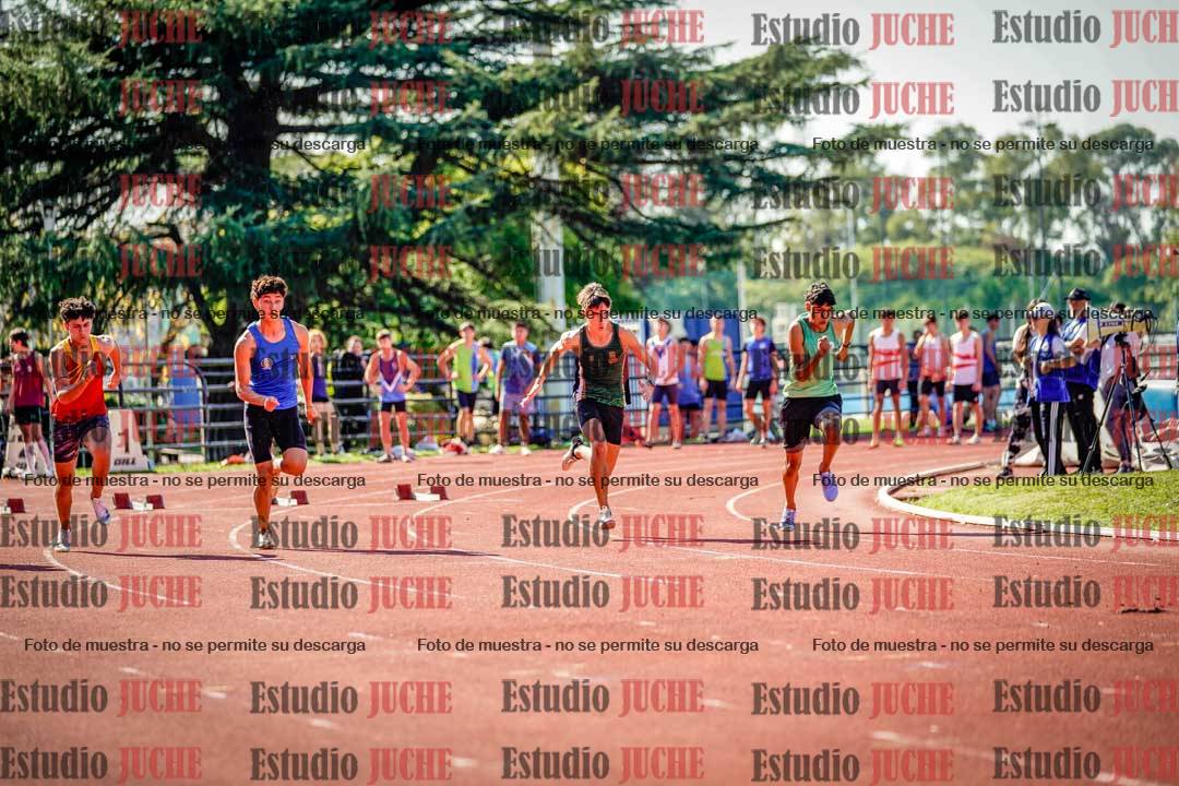 Fotos de los 100 m llanos de varones