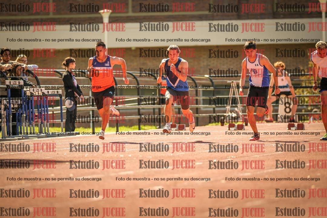 Fotos de los 100 m llanos de varones